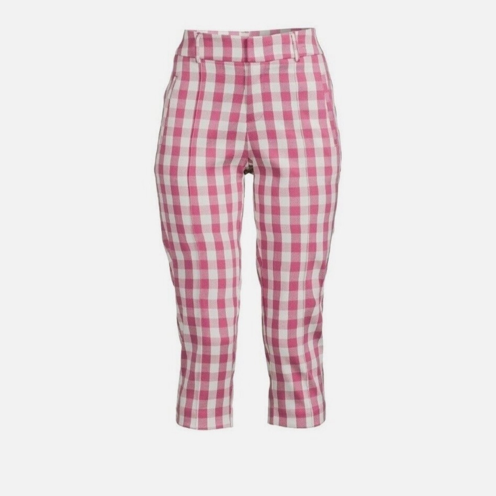 Time and Tru Womens  Zip Button Clasp Cropped Capri Pants, Size20 - Picture 2 of 6